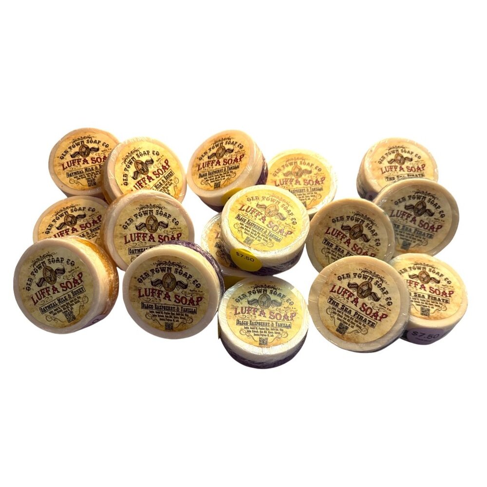 Old Town Soap Co. Luffa Soap One 5 Oz Handmade Bar From Natural Ingredients